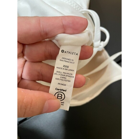ATHLETA WOMEN WHITE CORTES STRAPPY ONE PIECE SWIMSUIT SIZE XXS - Picture 7 of 8